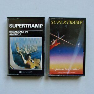 Supertramp Breakfast In America and Famous Last Words Vintage Cassette Tapes